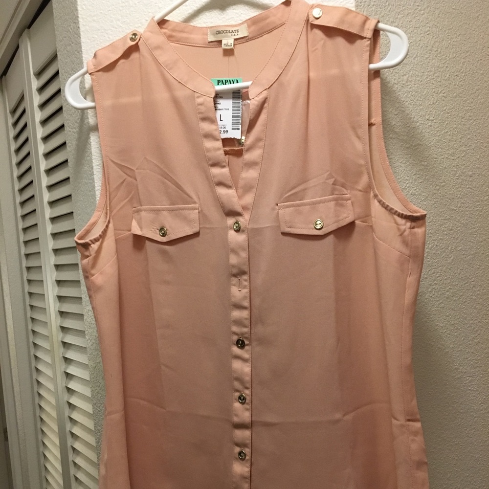 Brand new Papaya top