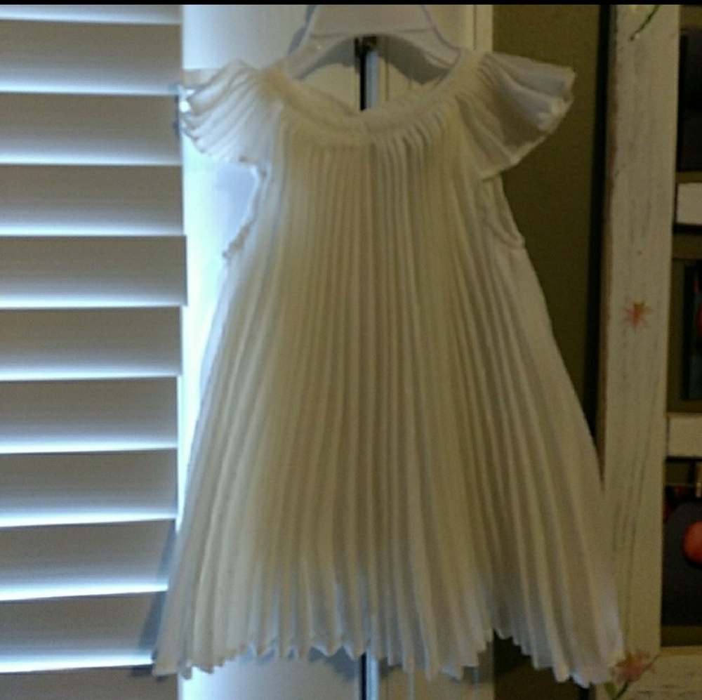 Ivory dress with off white dots