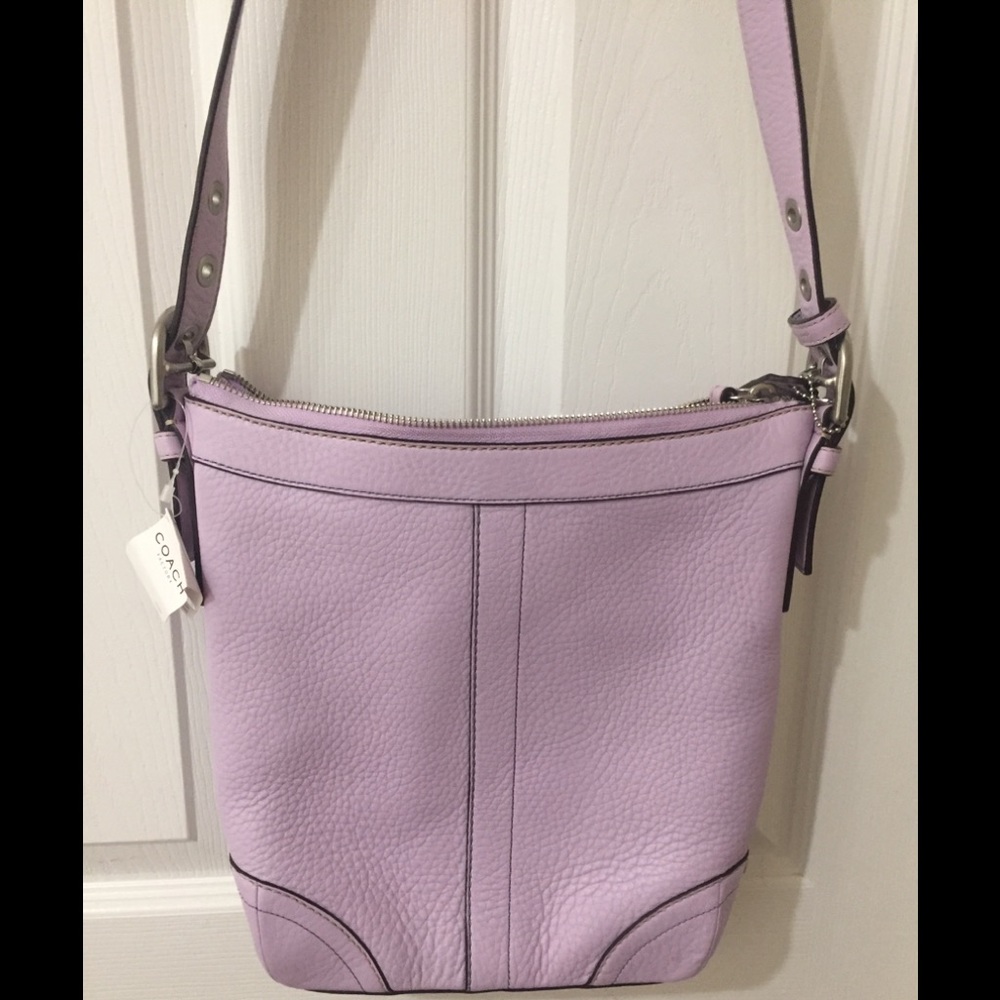 NWT Coach Pebbled Leather Crossbody 12319