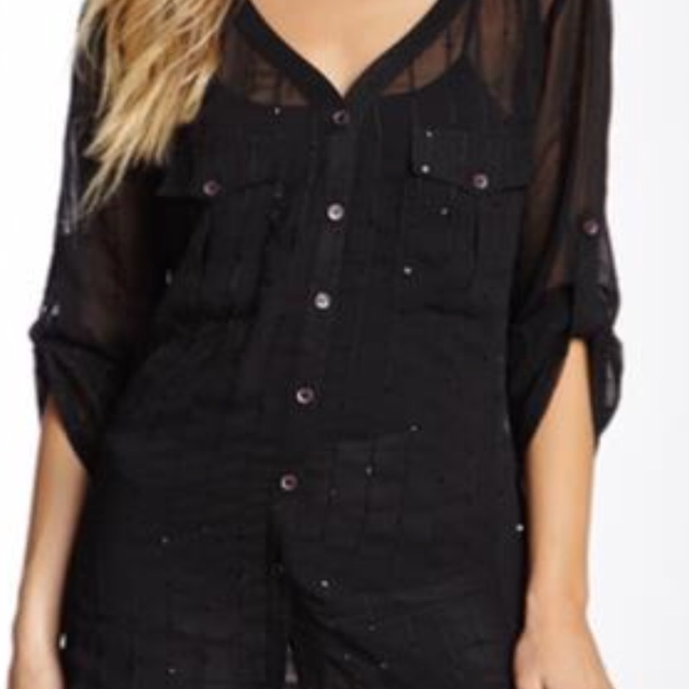 SALE ❗️SHEER BLOUSE - Picture 2 of 2