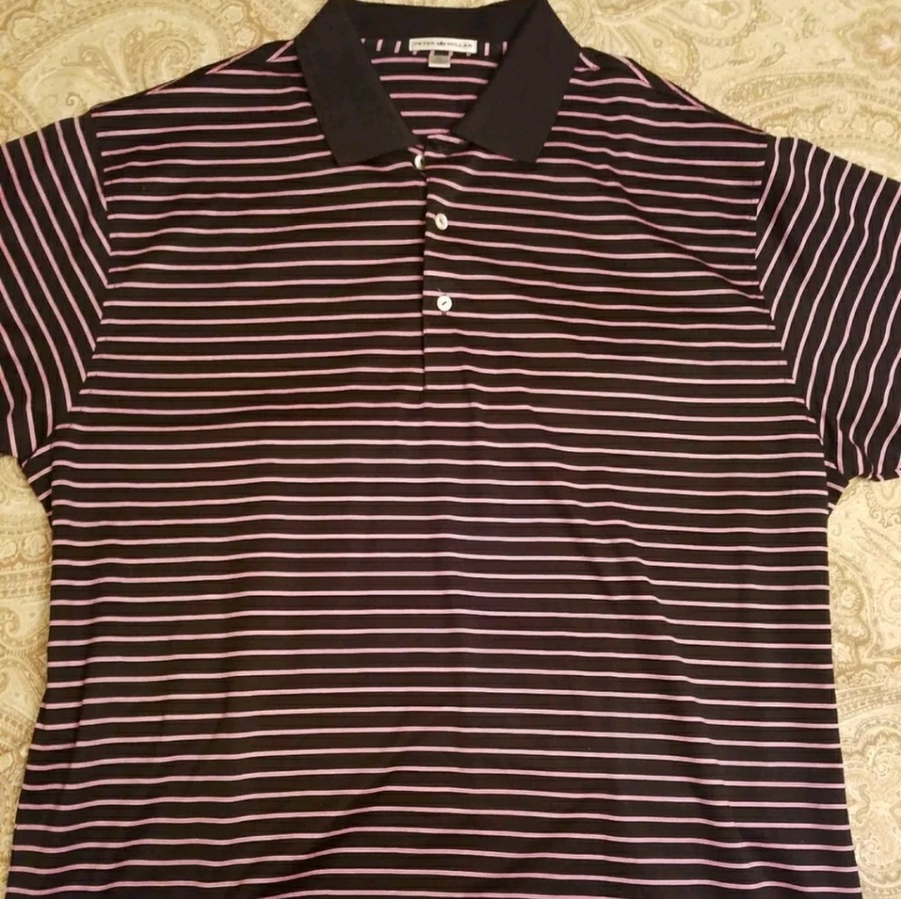 Peter Millar striped polo size xl