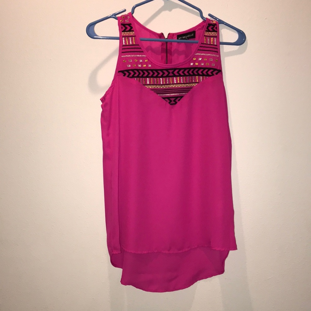Pink tank top