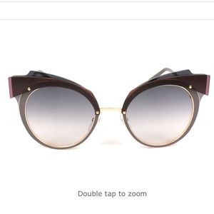 Marc Jacobs Layered Cat Eye Sunglasses