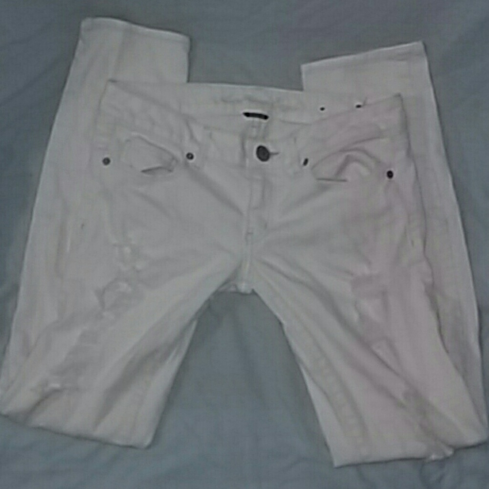 White Distressed Jeans