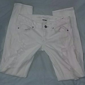 White Distressed Jeans