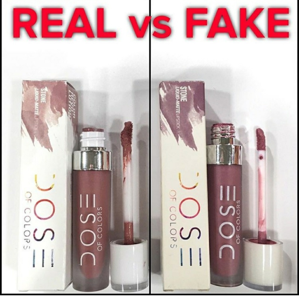 How to spot a fake Dose of Colors liquid lipstick!