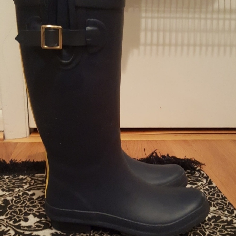 Navy Blue Rain Boots