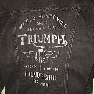 Lucky Brand Jackets Coats Black Jean Jacket Triumph Poshmark
