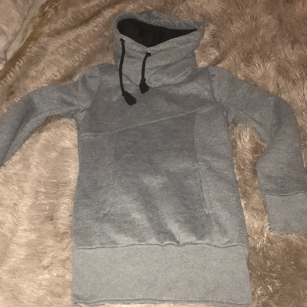 Super cute with leggings extra long sweatshirt.