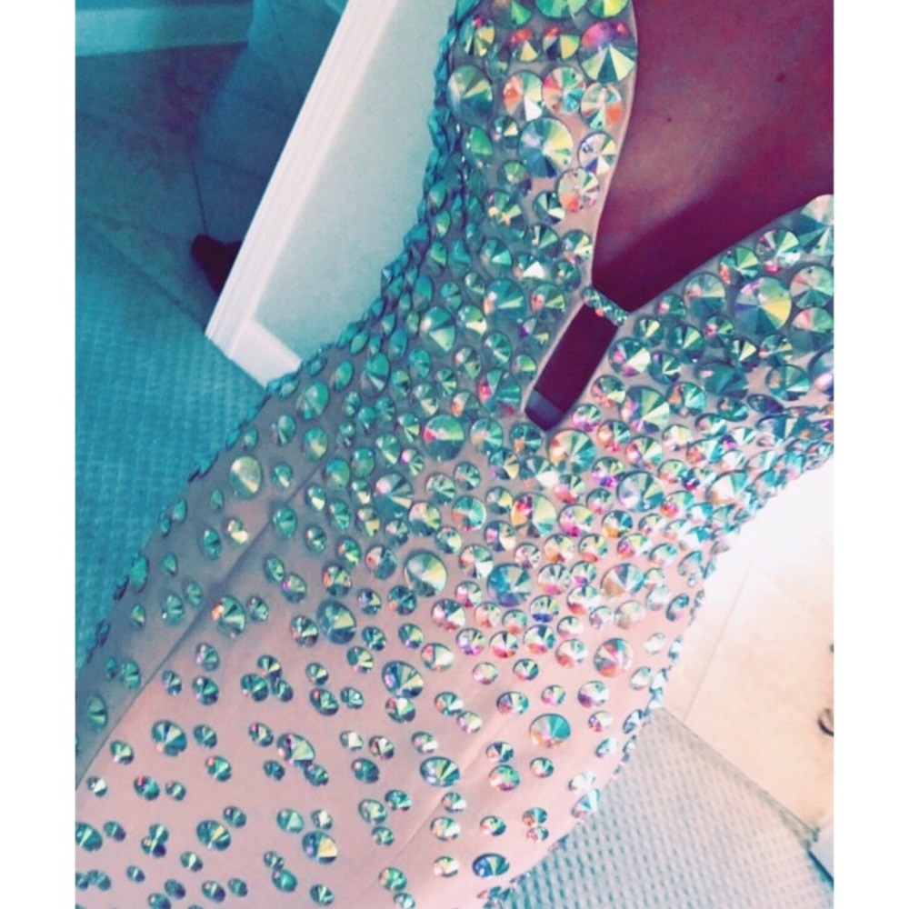 Jovanni Pink Shimmer Dress