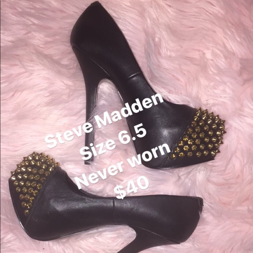 Steve Madden studded heels