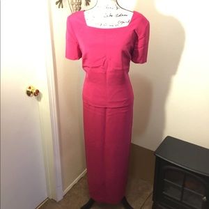 Talbots Fushia Maxi Dress
