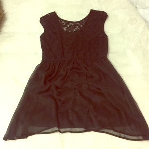 Black lace dress