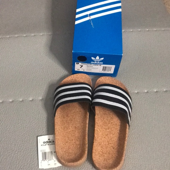 adidas shoes adilette cork