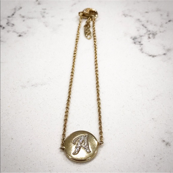 Nadri Crystal Initial Charm Bracelet - Picture 6 of 6