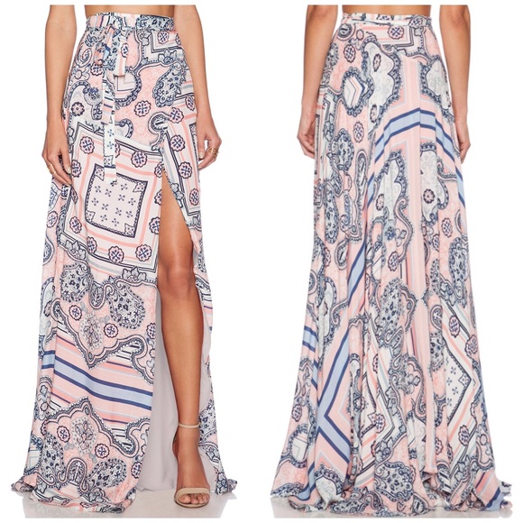 The Jetset Diaries Dresses & Skirts - The Jetset Diaries • Paisley Long Wrap Maxi Skirt