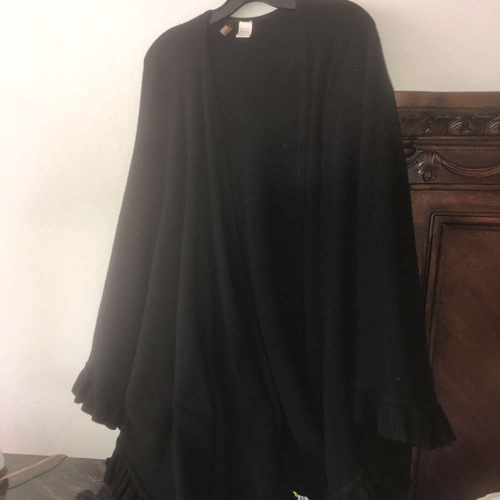 Beautiful Black wool shawl