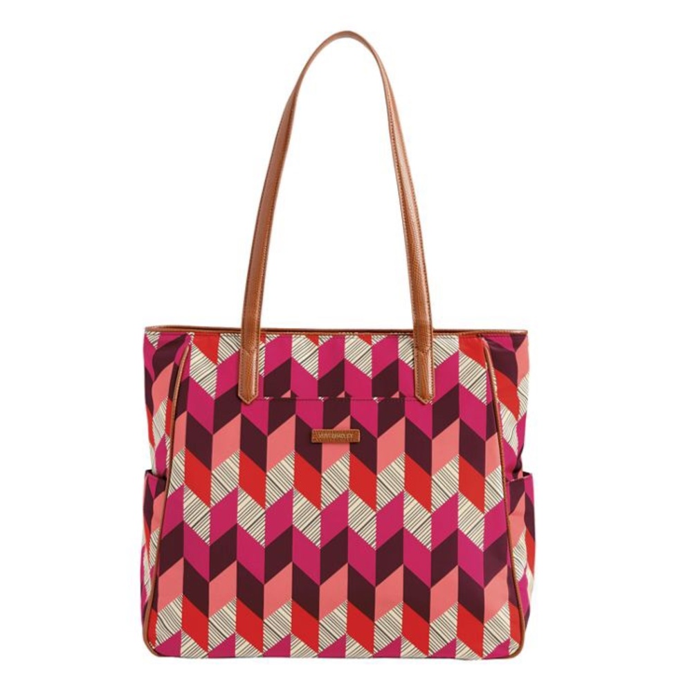 Vera Bradley Preppy Poly Zip Top Tote