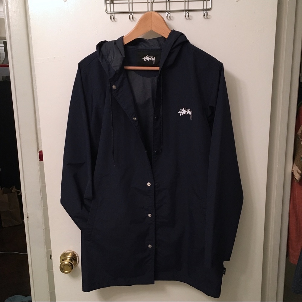 stüssy long parka jacket