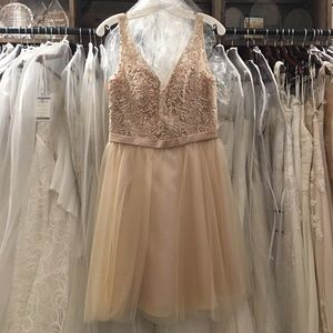 Champagne Mori Lee dress