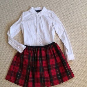 Ralph Lauren Girls festive holiday outfit