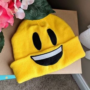 Yellow Smiley Emoji Beanie