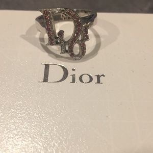 Dior Swarovski crystal ring