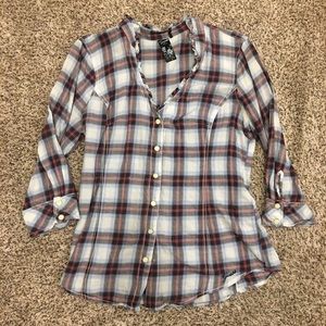 Vintage Ruffle Neck flannel