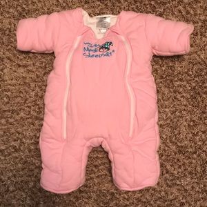 Pink Baby Merlin’s Magic Sleepsuit