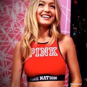 PINK Fashion Show Racerback Bra Top Red 😍