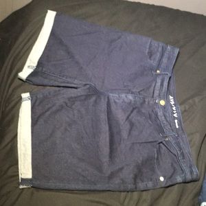 Ava & Viv Power Stretch Dark Wash Bermuda Shorts