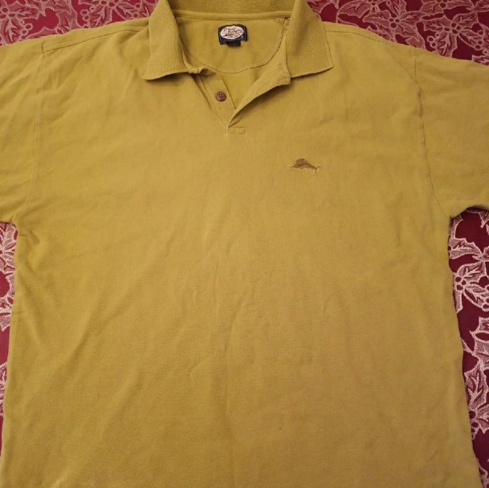 Tommy Bahama green marlin polo shirt