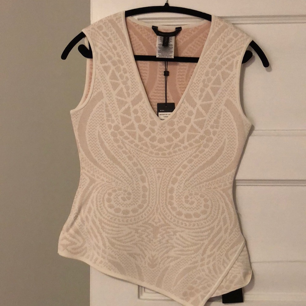 BCBG jacquard top- new with tags