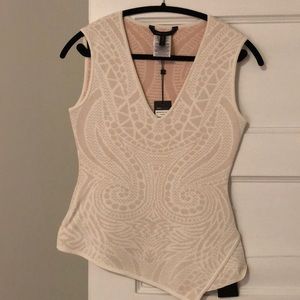 BCBG jacquard top- new with tags