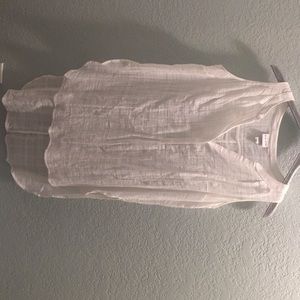 BRAND NEW - NEVER BEEN WORN long White flowy top.