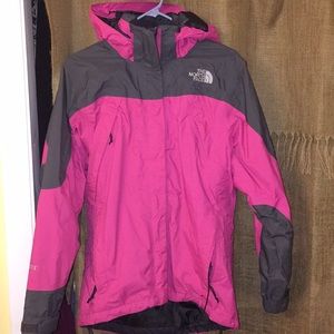 Pink and grey NorthFace jacket!