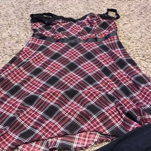 HOT TOPIC plaid dress