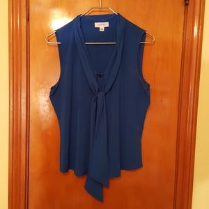 Calvin Klein Bow Button Down Top, M