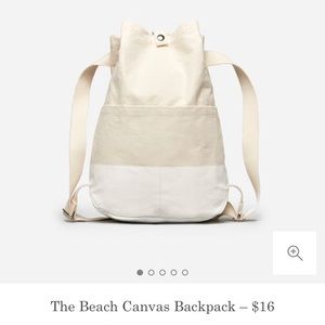 Everlane Beach Canvas Backpack