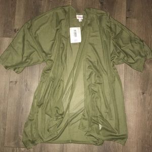 Sheer Army Green Lularoe Lindsay Medium NWT