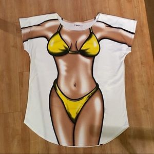 80’s FUN Virtual Realitease Bikini Cover Up