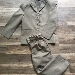 Tan little boys Suit