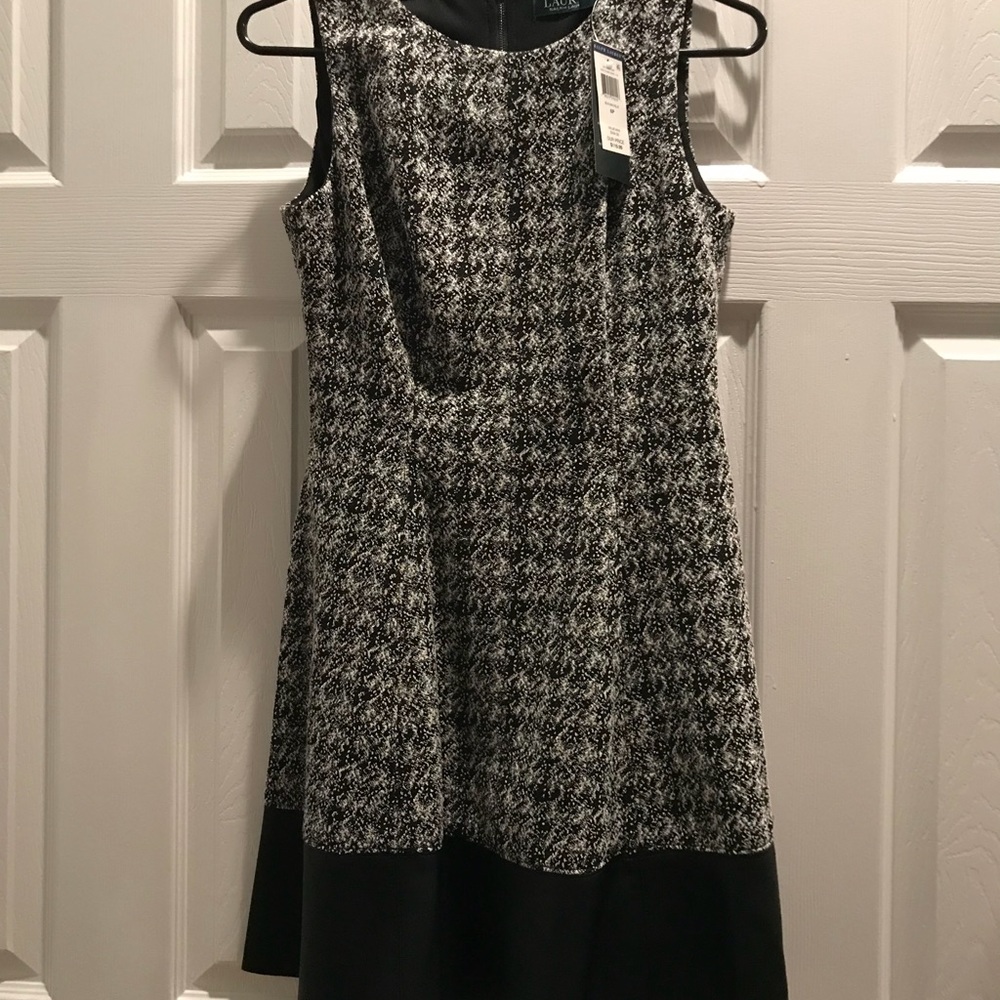 Ralph Lauren Black and White dress NWT