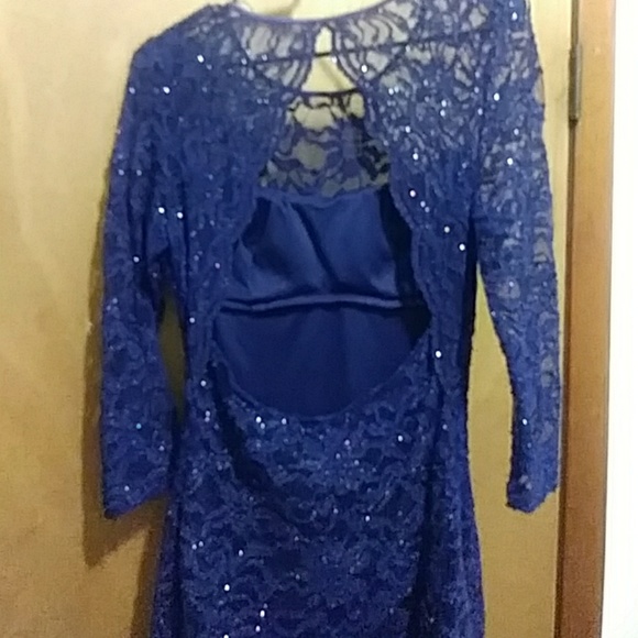 Glittery Blue dress - Picture 2 of 3