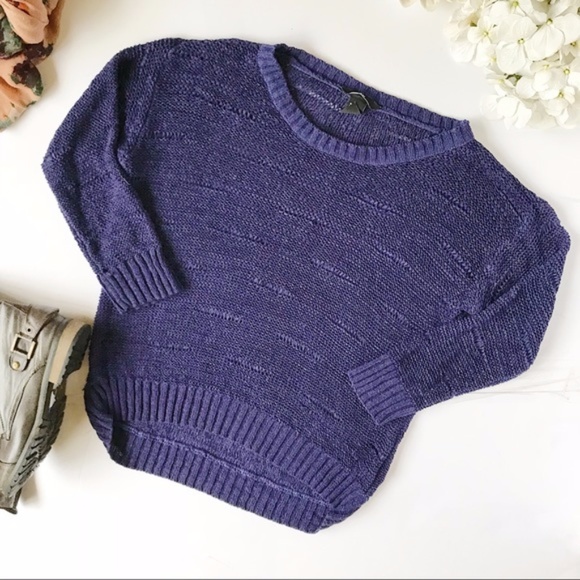 H&M Purple Open Knit Sweater - Picture 2 of 3