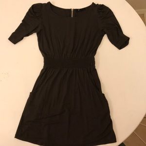 Dark green maxi fit/ style short dress w/pockets