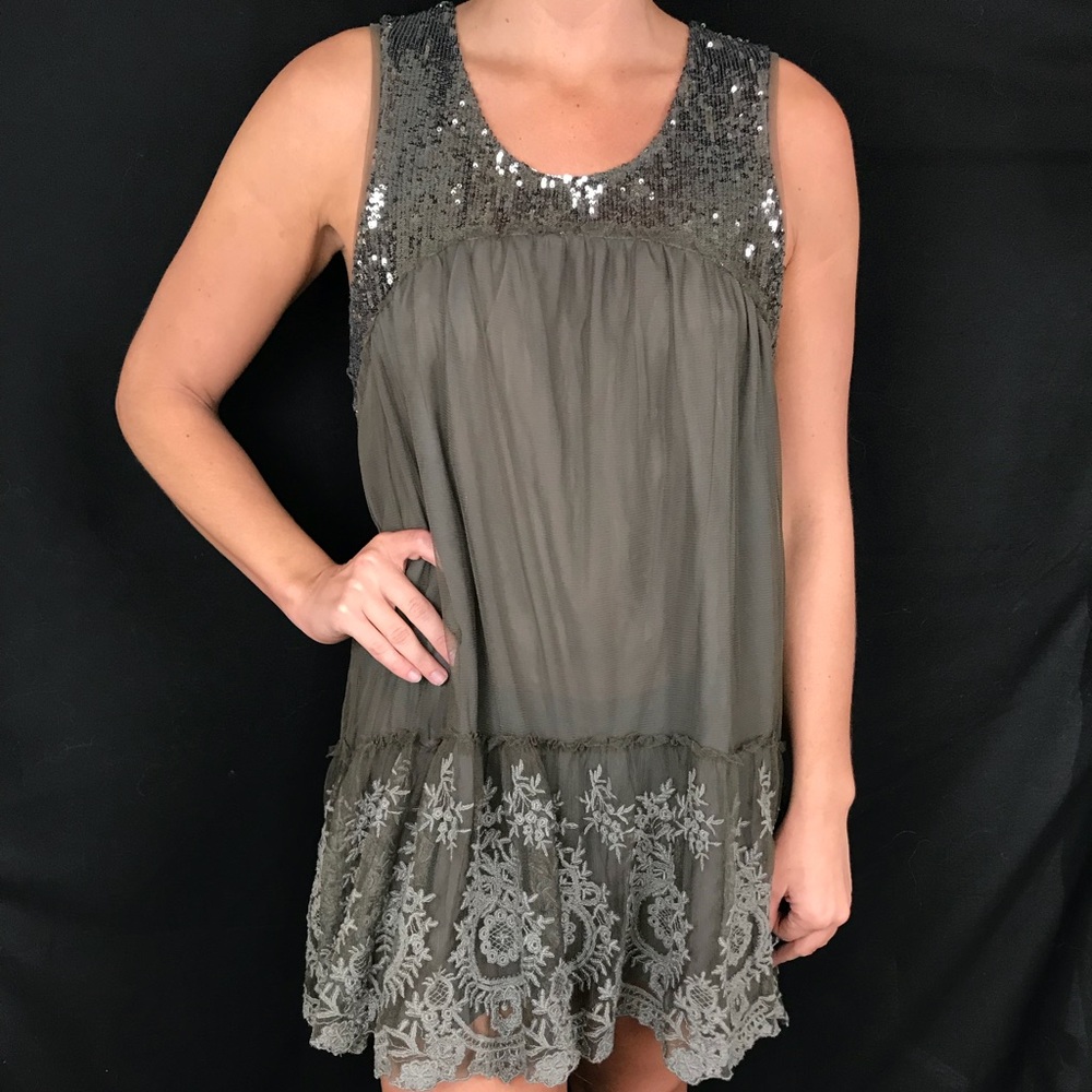 Free People Sparkly Shift Dress