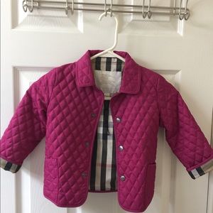 Burberry quilted collar jacket toddlers