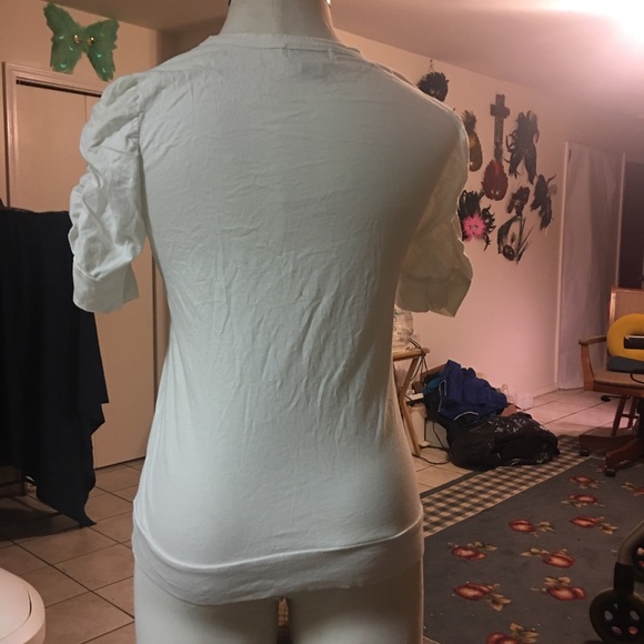 🔴RESTRICTED AREA Shirt Pullover w/ScrunchedSleeve - Picture 3 of 5