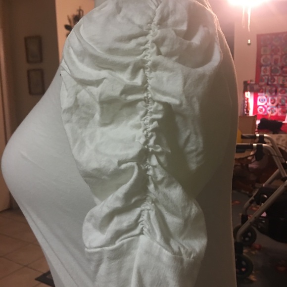 🔴RESTRICTED AREA Shirt Pullover w/ScrunchedSleeve - Picture 4 of 5